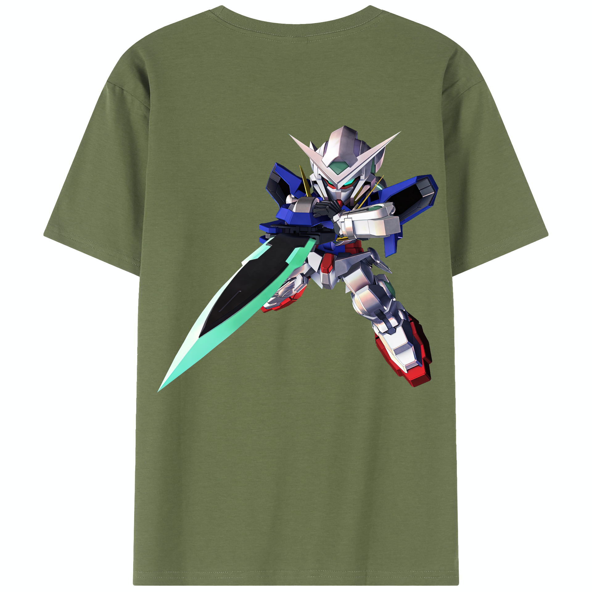 （画像用） 機動戦士ガンダム Mobile Suit Gundam 綿100％半袖Tシャツ（背面プリント）